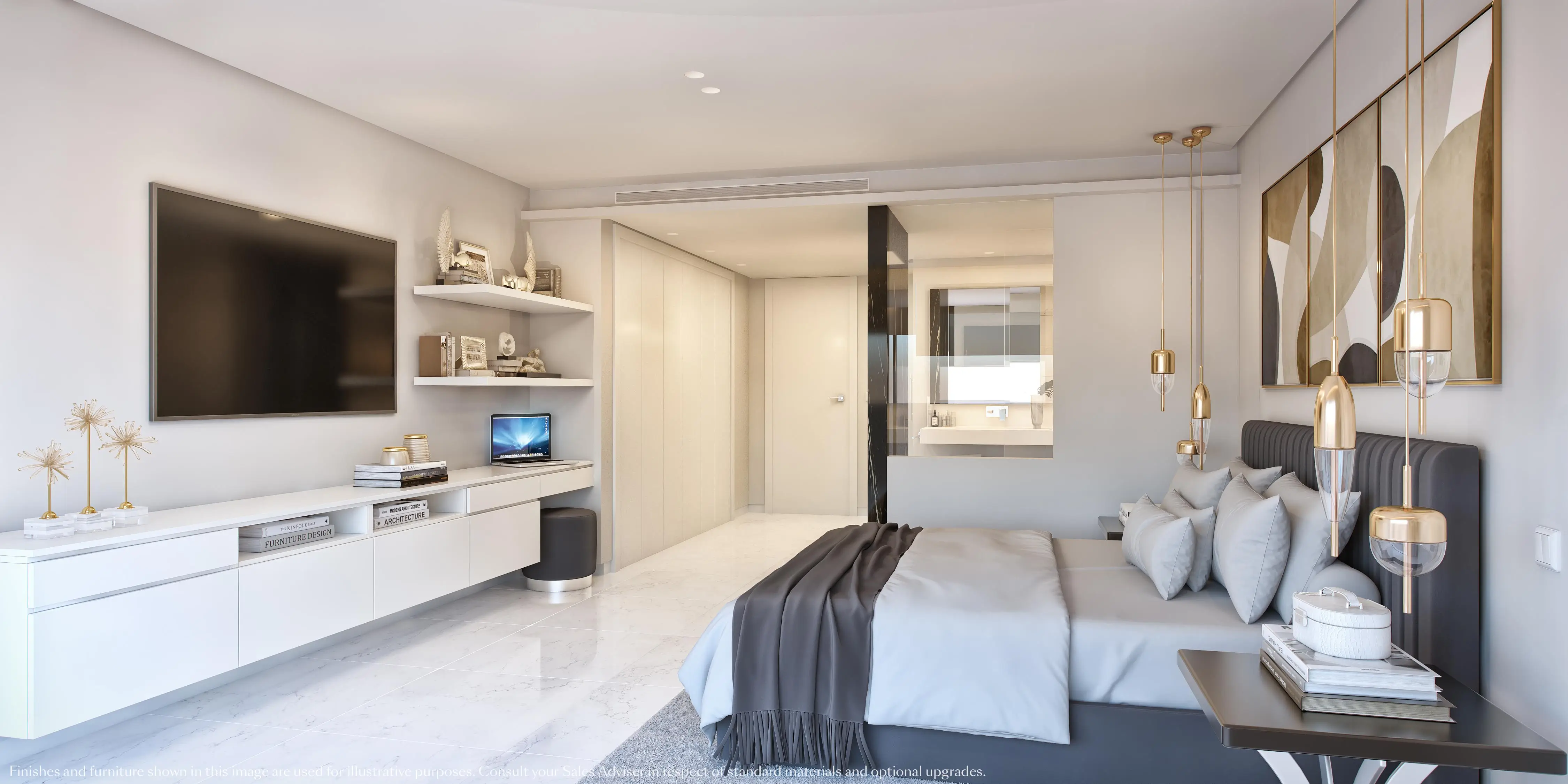 Ein anderes Schlafzimmer als Beispiel